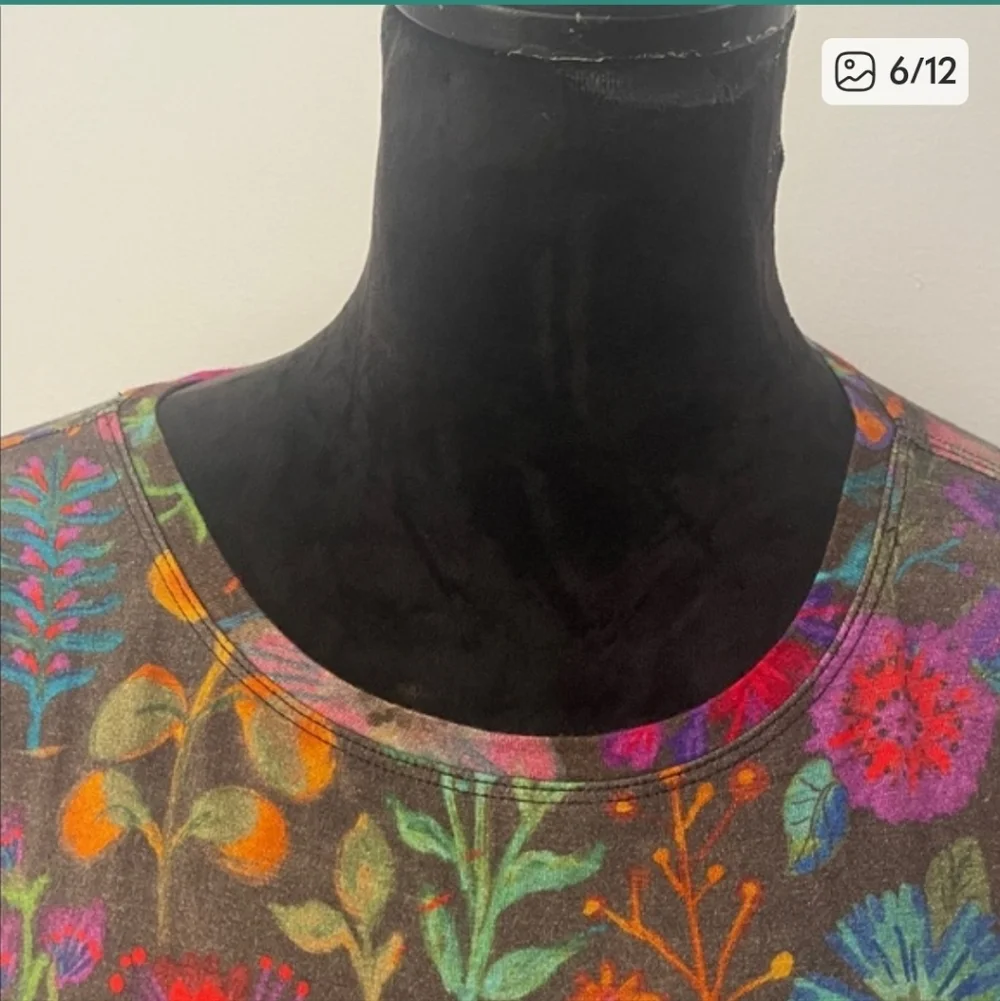 NWT Natural Life Colorful Floral Dress Large - Picture 3 of 9